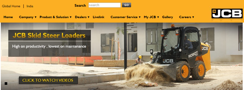 JCB India's Skid Steer Loader webpage, the image is enough to know its use