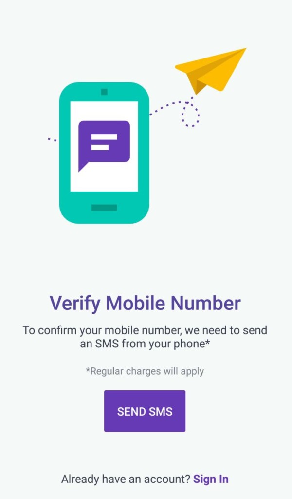 Your mobile number is linked with the UPI app