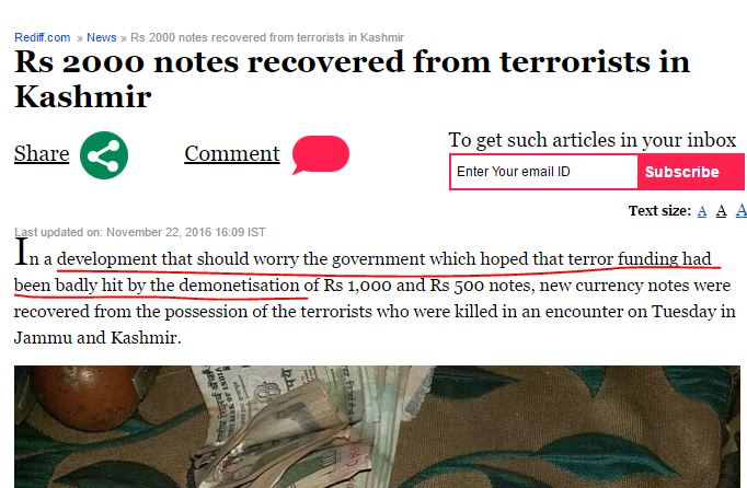 Misleading and probably agenda driven reporting by Rediff