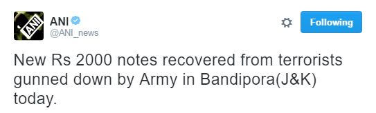 ANI's misleading tweet