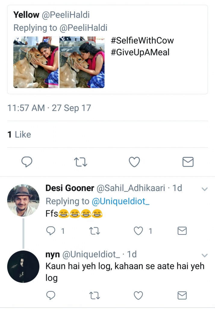 Screenshot of the hateful and Hinduphobic tweet - 4